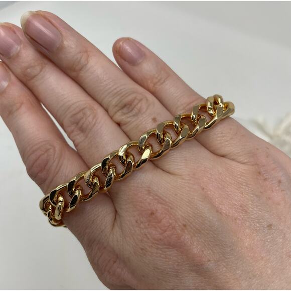 Ettika Starry Charms 18k Gold Plated Chain Link Bracelet 7" Long w/ 2 Extenders - Picture 4 of 4